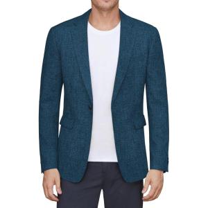 imageJVER Mens Casual Blazer Sport Coat One Button Business Stylish Suit JacketTeal