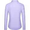 imageJVER Dress Shirts for Women Button Down Wrinkle Free Shirt Business Casual Long Sleeve Work Blouse with PocketLight Purple