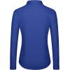 imageJVER Dress Shirts for Women Button Down Wrinkle Free Shirt Business Casual Long Sleeve Work Blouse with PocketRoyal Blue