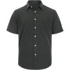 imageJVER Mens Cotton Linen Short Sleeve Shirts Casual Lightweight Button Down Shirts Vacation Beach Summer Tops with PocketCarbon Grey