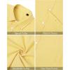imageJVER Mens Cotton Linen Short Sleeve Shirts Casual Lightweight Button Down Shirts Vacation Beach Summer Tops with PocketLight Yellow