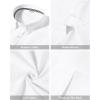 imageJVER Boys Long Sleeve Oxford Dress Shirts Solid Casual Button Down Collar Shirt Kids Formal Uniform TopsA White