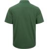 imageJVER Mens Linen Short Sleeve Shirts Cotton Casual Lightweight Button Down Shirt Beach Vacation Summer Tops with PocketArmy Green