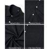 imageJVER Mens Linen Short Sleeve Shirts Cotton Casual Lightweight Button Down Shirt Beach Vacation Summer Tops with PocketBlack