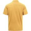 imageJVER Mens Linen Short Sleeve Shirts Cotton Casual Lightweight Button Down Shirt Beach Vacation Summer Tops with PocketLemon Yellow