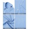 imageJVER Mens Linen Short Sleeve Shirts Cotton Casual Lightweight Button Down Shirt Beach Vacation Summer Tops with PocketLight Blue