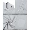 imageJVER Mens Linen Short Sleeve Shirts Cotton Casual Lightweight Button Down Shirt Beach Vacation Summer Tops with PocketLight Grey