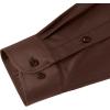 imageJVER Mens Dress Shirts Solid Long Sleeve Stretch WrinkleFree Formal Shirt Business Casual Button Down ShirtsBrown