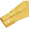 imageJVER Mens Dress Shirts Solid Long Sleeve Stretch WrinkleFree Formal Shirt Business Casual Button Down ShirtsDark Yellow