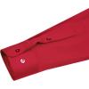 imageJVER Mens Dress Shirts Solid Long Sleeve Stretch WrinkleFree Formal Shirt Business Casual Button Down ShirtsRed