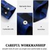 imageJVER Flannel Shirt for Men Plaid Long Sleeve Casual Button Down Shirts Regular Fit Cotton Buffalo Checkered Top with PocketsBlue Black
