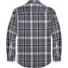 imageJVER Flannel Shirt for Men Plaid Long Sleeve Casual Button Down Shirts Regular Fit Cotton Buffalo Checkered Top with PocketsGrey Black