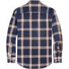 imageJVER Flannel Shirt for Men Plaid Long Sleeve Casual Button Down Shirts Regular Fit Cotton Buffalo Checkered Top with PocketsP Blue