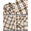 imageJVER Flannel Shirt for Men Plaid Long Sleeve Casual Button Down Shirts Regular Fit Cotton Buffalo Checkered Top with PocketsYellow White