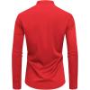 imageJVER Mandarin Collar Shirts for Men Stretchy Long Sleeve Collarless Button Down Dress Shirt with PocketRed