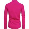 imageJVER Mandarin Collar Shirts for Men Stretchy Long Sleeve Collarless Button Down Dress Shirt with PocketRose Red
