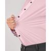 imageJVER Mens Dress Shirts Stretch Long Sleeve Formal Shirt Solid Business Casual Button Down Shirts for Wedding PromPink
