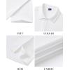 imageJVER Mens Polo Shirts Short Sleeve Waffle Knit Textured Shirt Classic Casual Collared Golf Polo ShirtWhite