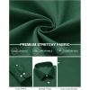 imageJVER Oxford Shirts for Men Stretch Button Down Shirts Solid Casual Long Sleeve Dress Shirts with PocketGreen