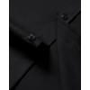 imageJVER Mens Short Sleeve Dress Shirts Stretch Casual Button Down Shirts with Pocket for Business WeddingBlack