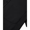 imageJVER Mens Short Sleeve Dress Shirts Stretch Casual Button Down Shirts with Pocket for Business WeddingBlack