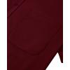imageJVER Mens Short Sleeve Dress Shirts Stretch Casual Button Down Shirts with Pocket for Business WeddingBurgundy