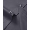 imageJVER Mens Short Sleeve Dress Shirts Stretch Casual Button Down Shirts with Pocket for Business WeddingDark Grey