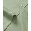 imageJVER Mens Short Sleeve Dress Shirts Stretch Casual Button Down Shirts with Pocket for Business WeddingMint Green