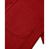 imageJVER Mens Short Sleeve Dress Shirts Stretch Casual Button Down Shirts with Pocket for Business WeddingRed