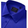 imageJVER Mens Short Sleeve Dress Shirts Stretch Casual Button Down Shirts with Pocket for Business WeddingRoyal Blue