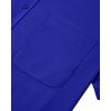 imageJVER Mens Short Sleeve Dress Shirts Stretch Casual Button Down Shirts with Pocket for Business WeddingRoyal Blue