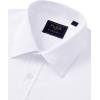 imageJVER Mens Short Sleeve Dress Shirts Stretch Casual Button Down Shirts with Pocket for Business WeddingWhite