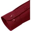 imageJVER Mens Dress Shirts Long Sleeve Solid Formal Shirt Stretch Business Casual Wedding Button Down ShirtsBurgundy