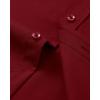 imageJVER Mens Dress Shirts Long Sleeve Solid Formal Shirt Stretch Business Casual Wedding Button Down ShirtsBurgundy