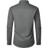 imageJVER Mens Dress Shirts Long Sleeve Solid Formal Shirt Stretch Business Casual Wedding Button Down ShirtsGrey