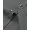 imageJVER Mens Dress Shirts Long Sleeve Solid Formal Shirt Stretch Business Casual Wedding Button Down ShirtsGrey