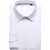 imageJVER Mens Dress Shirts Long Sleeve Solid Formal Shirt Stretch Business Casual Wedding Button Down ShirtsWhite
