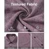 imageJVER Mens Linen Shirt Short Sleeve Button Down Shirts Lightweight Summer Beach Vacation Casual Tops with PocketDark Red