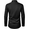 imageJVER Mens Dress Shirts Stretch Stain Shield Button Down Shirt Solid Formal Business Casual Long Sleeve Shirt with PocketBlack