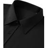 imageJVER Mens Dress Shirts Stretch Stain Shield Button Down Shirt Solid Formal Business Casual Long Sleeve Shirt with PocketBlack