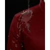 imageJVER Mens Dress Shirts Stretch Stain Shield Button Down Shirt Solid Formal Business Casual Long Sleeve Shirt with PocketBurgundy