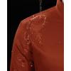 imageJVER Mens Dress Shirts Stretch Stain Shield Button Down Shirt Solid Formal Business Casual Long Sleeve Shirt with PocketBurnt Orange