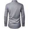 imageJVER Mens Dress Shirts Stretch Stain Shield Button Down Shirt Solid Formal Business Casual Long Sleeve Shirt with PocketGrey