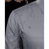 imageJVER Mens Dress Shirts Stretch Stain Shield Button Down Shirt Solid Formal Business Casual Long Sleeve Shirt with PocketGrey
