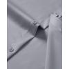 imageJVER Mens Dress Shirts Stretch Stain Shield Button Down Shirt Solid Formal Business Casual Long Sleeve Shirt with PocketGrey