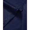 imageJVER Mens Dress Shirts Stretch Stain Shield Button Down Shirt Solid Formal Business Casual Long Sleeve Shirt with PocketNavy Blue