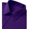imageJVER Mens Dress Shirts Stretch Stain Shield Button Down Shirt Solid Formal Business Casual Long Sleeve Shirt with PocketPurple