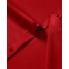 imageJVER Mens Dress Shirts Stretch Stain Shield Button Down Shirt Solid Formal Business Casual Long Sleeve Shirt with PocketRed