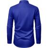 imageJVER Mens Dress Shirts Stretch Stain Shield Button Down Shirt Solid Formal Business Casual Long Sleeve Shirt with PocketRoyal Blue