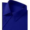 imageJVER Mens Dress Shirts Stretch Stain Shield Button Down Shirt Solid Formal Business Casual Long Sleeve Shirt with PocketRoyal Blue